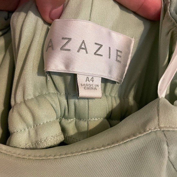 Light green bridesmaids dress. size 4. - Picture 3 of 3